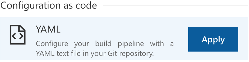 YAML Configuration as Code